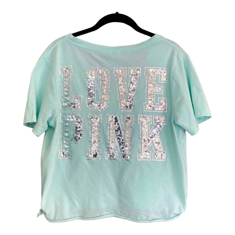 Victoria’s Secret PINK Bling Sequins T Shirt Oversized